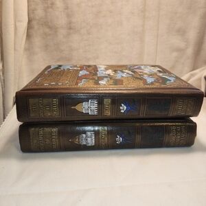 Vintage The Historical Encyclodepia Colorado Vol 1 & 2 Embossed